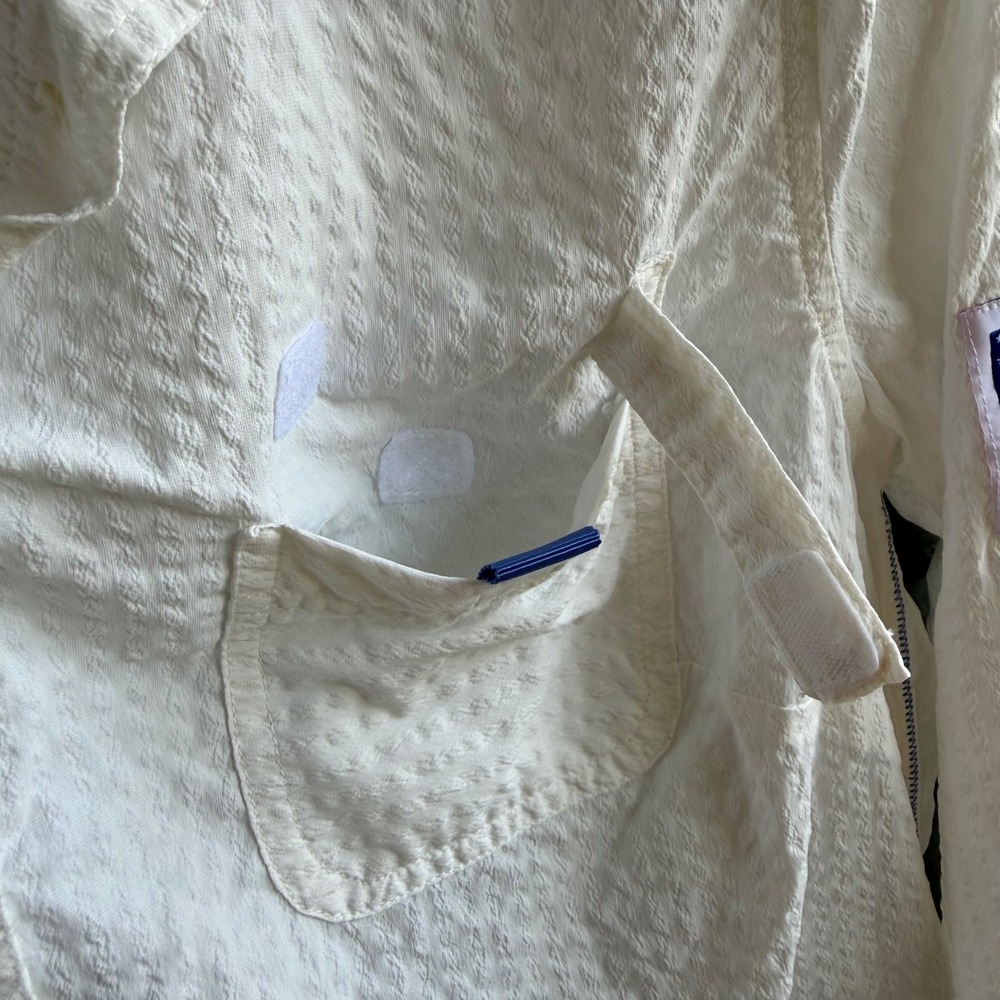 Vineyard Vines Performance Fishing Shirt White Flag Vented Women's Size 8 - Picture 5 of 14